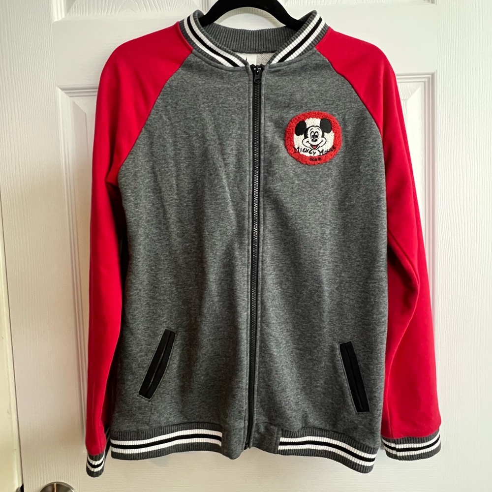Mickey Zip Up Letterman Track Jacket
